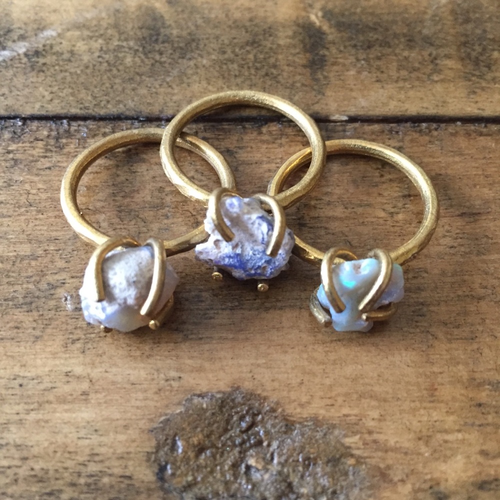 ❗️LAST❗️Raw Opal Natural Stone Ring - Picture 8 of 8